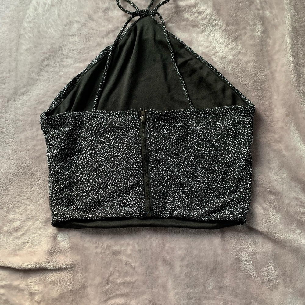 Silver/Black Spotted Crop